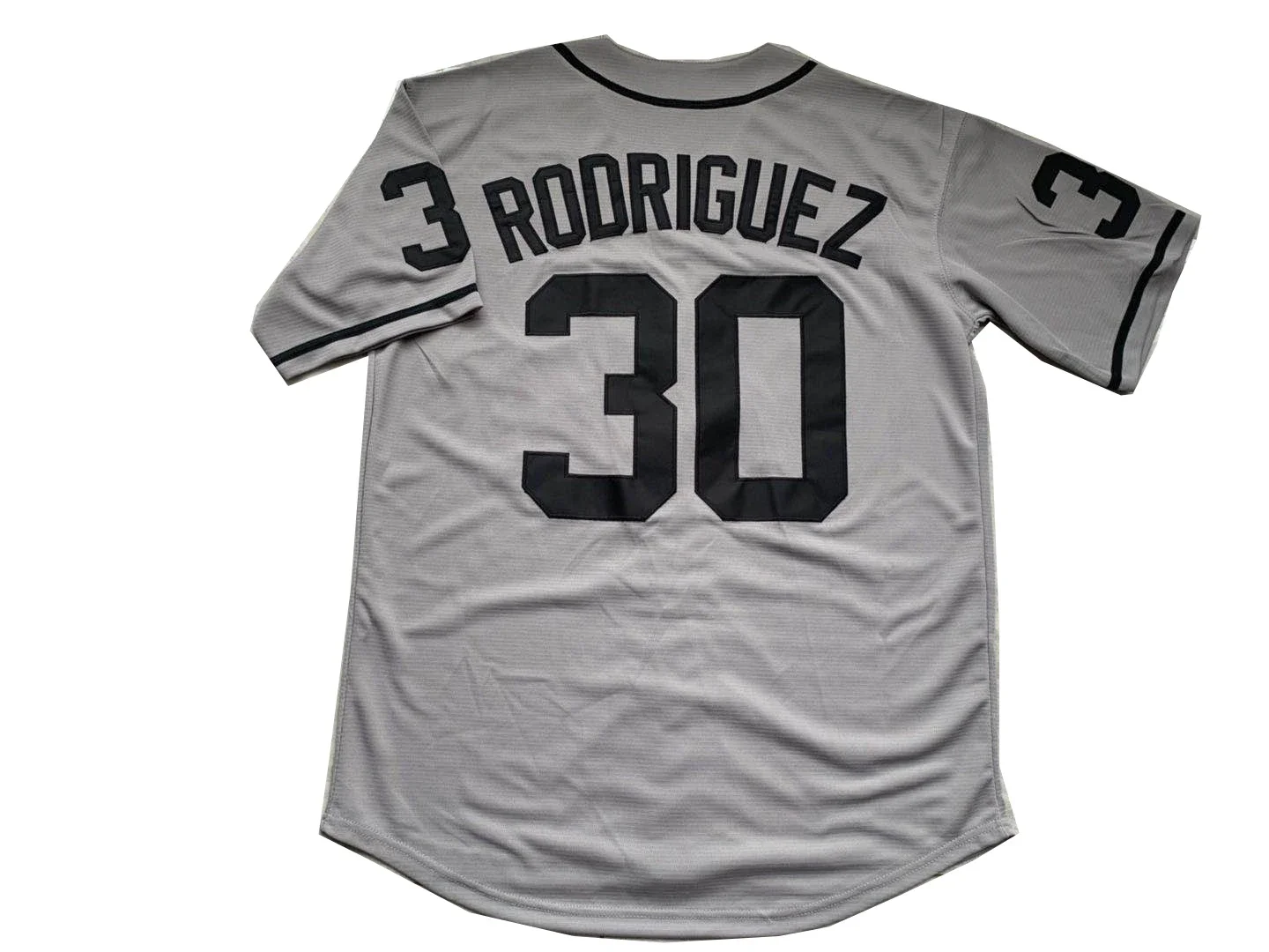 الرجال في ساندلوت 30 رودريغيز البيسبول جيرسي ، التطريز ، عالية الجودة ، الرياضة ، في الهواء الطلق البلوز ، أبيض ، أسود ، رمادي ، جديد ، 2023