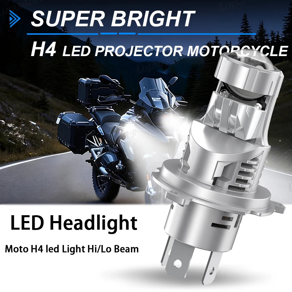 

1 шт. H4 светодиодные лампы для мотоциклетных фар Canbus CSP с вентилятором дальнего ближнего света автомобиля турбо светодиодные диодные лампы авто мотоциклетные фары