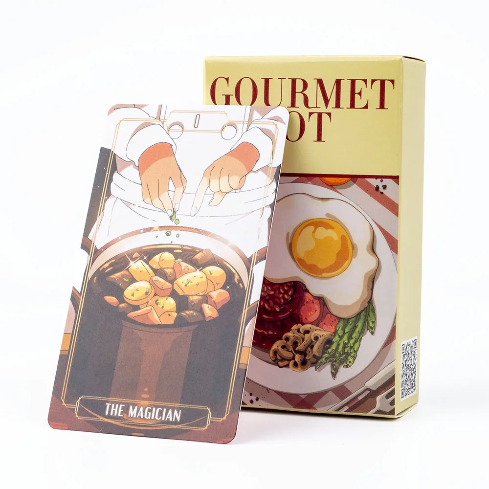 Gra planszowa Gourmet Tarot 78-Card Deck na imprezy rodzinne i grę grupową Zestaw do precyzji i wróżenia Oracle do zabawy na stole