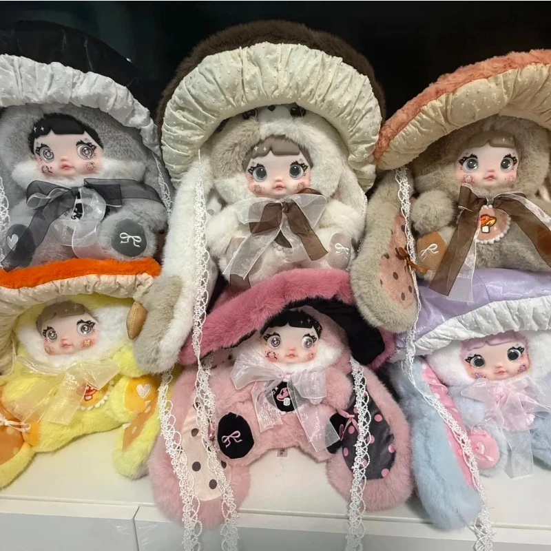 

New Nommi 400%blind box mushroom hat plush blind Box Cute Vinyl Plush Toy Kawaii Doll Decoration Fashion Children Birthday Gift