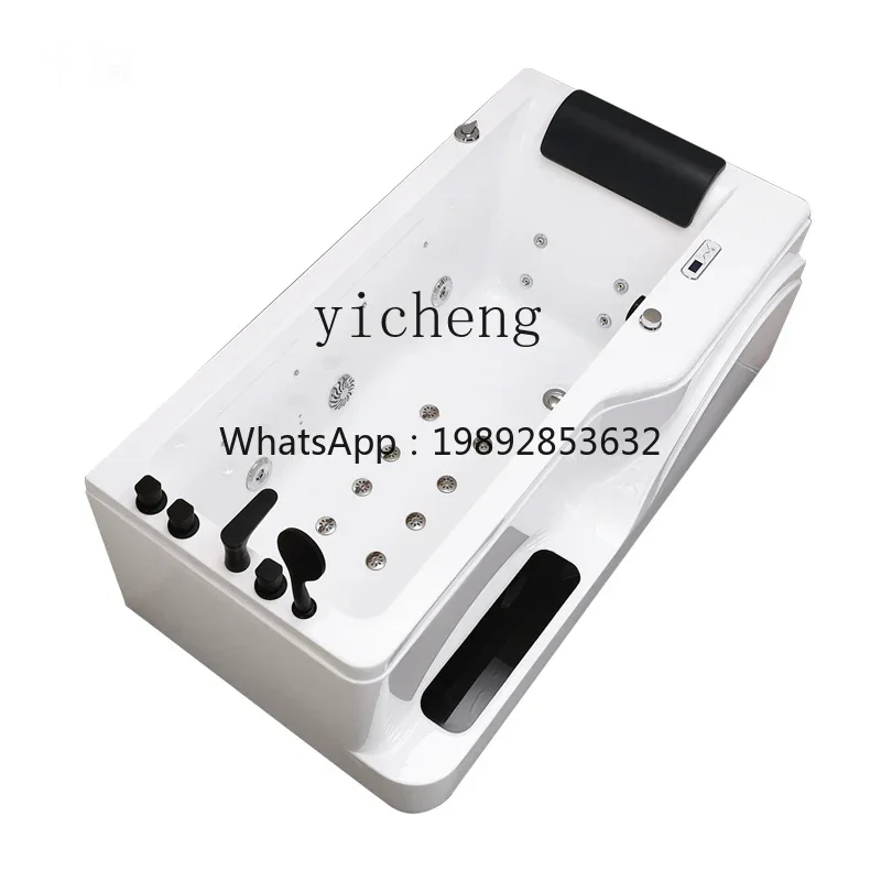 XL pedal bathtub basin acrylic massage surfing waterfall intelligent constant temperature heating