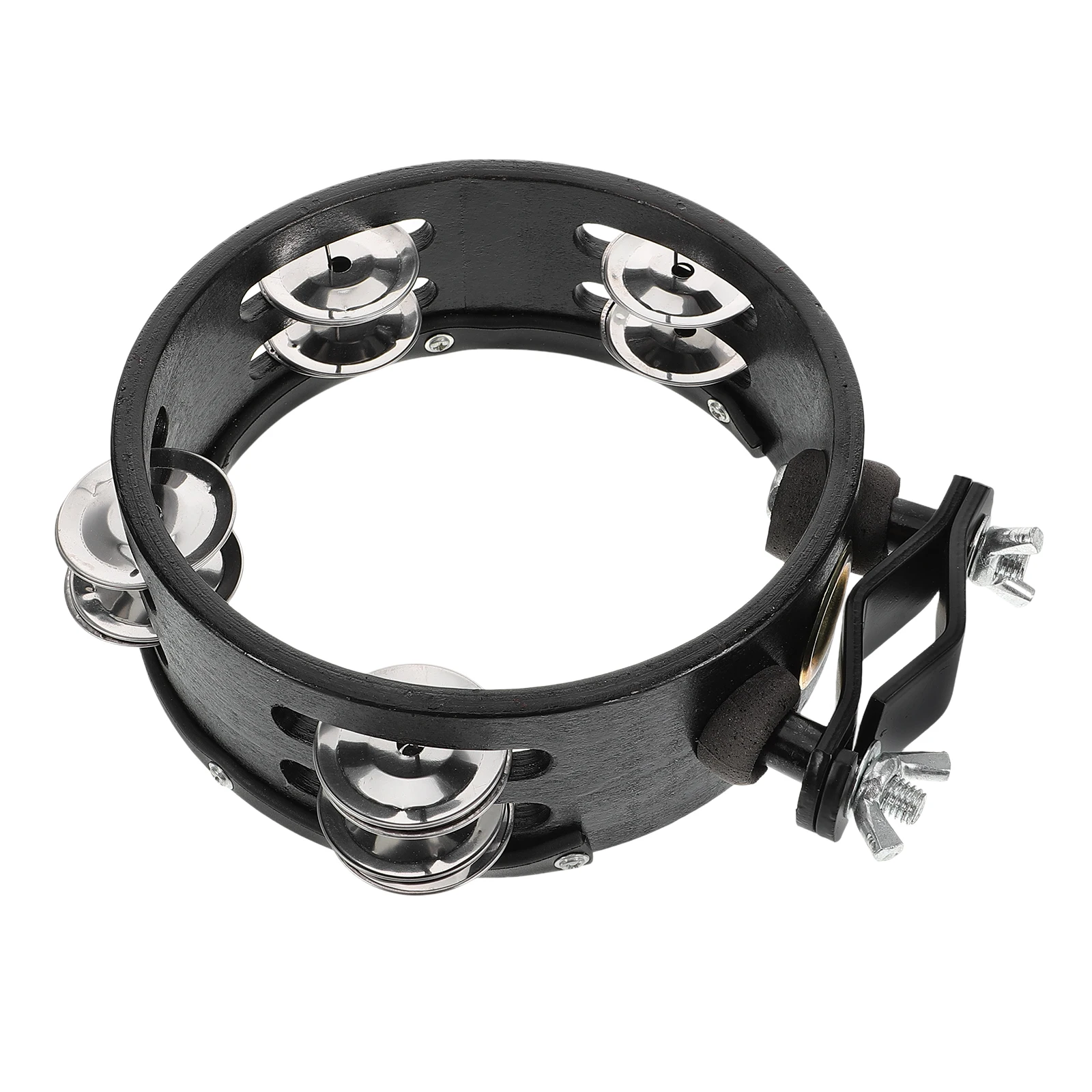 

Tambourine Musical Hi-hat Bell Drum Mounting Round Double Row Hihat Baby Tambourines