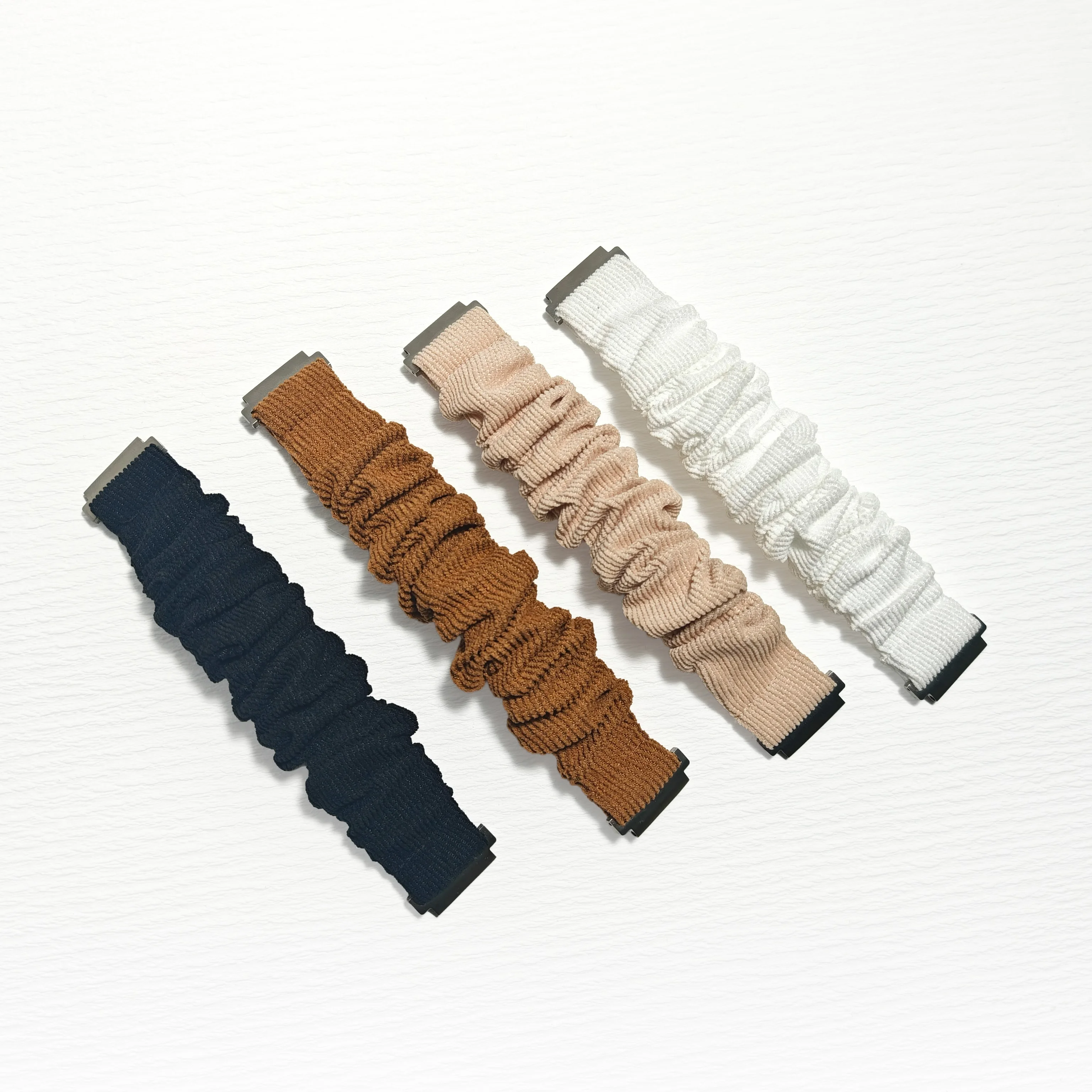 20/22 mm Scrunchie-Armband für Samsung Galaxy 7/6/5/4/5pro 40/44 mm Nylon-Damenarmband für Huawei GT6/6 Pro 5/5Pro 46 mm Armband – Detail 3