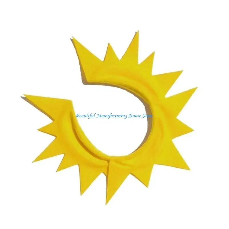

E56A Star Hairbands Photo Booth Props Eye-catching Sun Headbands Party Headpiece Fun Headbands for Music Festivals