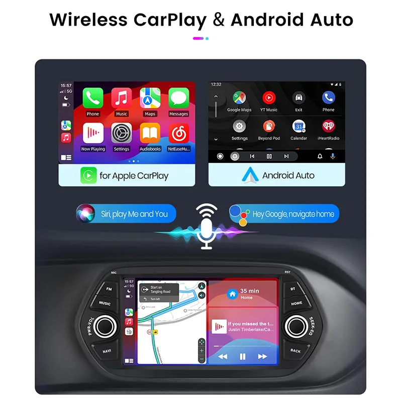 Car Stereo Radio For Fiat Tipo Egea 2015 - 2023 Center Lntelligent Multimedia Player GPS Carplay Android Auto Head Unit Screen