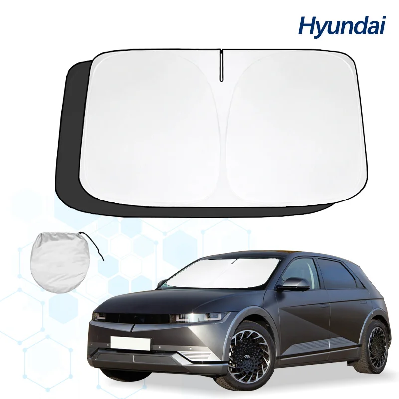 Pára-brisa do carro Sun Shade, blocos dobráveis, proteção contra raios UV, pára-sol, protetor de viseira, acessórios para Hyundai Ix5, verão