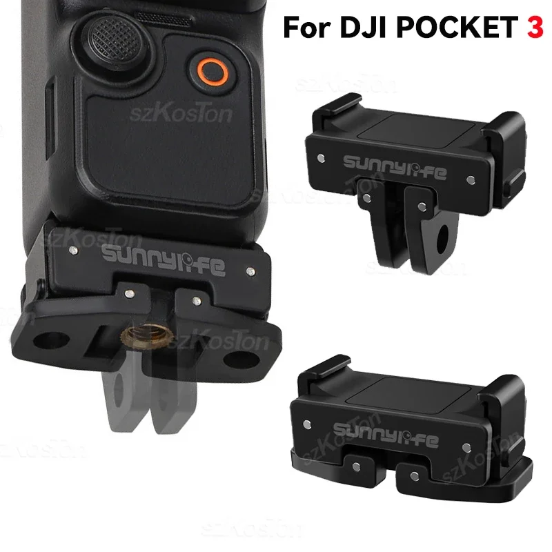 Quick Release Mount Adapter With 1/4 Screw Hole For DJI Osmo Pocket 3 Adapter Extension Bracket Accessories