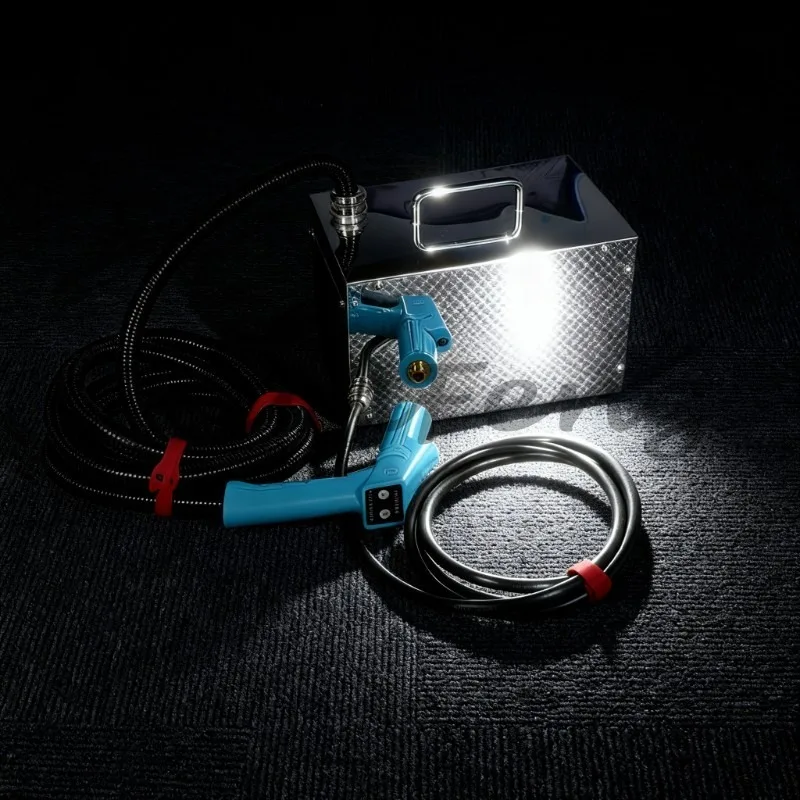 High temperature handheld stainless steel steam cleaner, steam washer with built-in leak protection, equipped with long hose