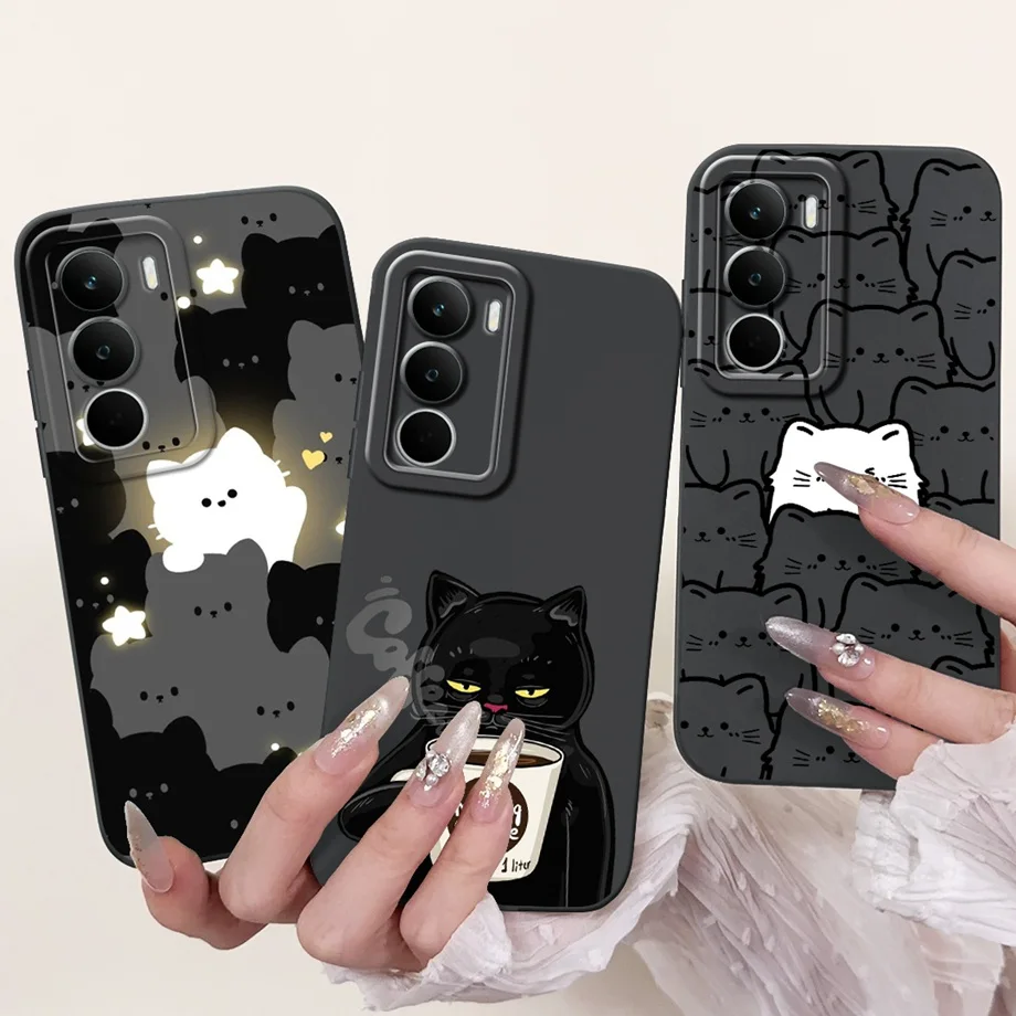 Para Realme C71 4G C 71 Funda nueva moda dibujos animados de lujo pintura femenina Funda para Honor 400 400Pro Funda de silicona líquida mate
