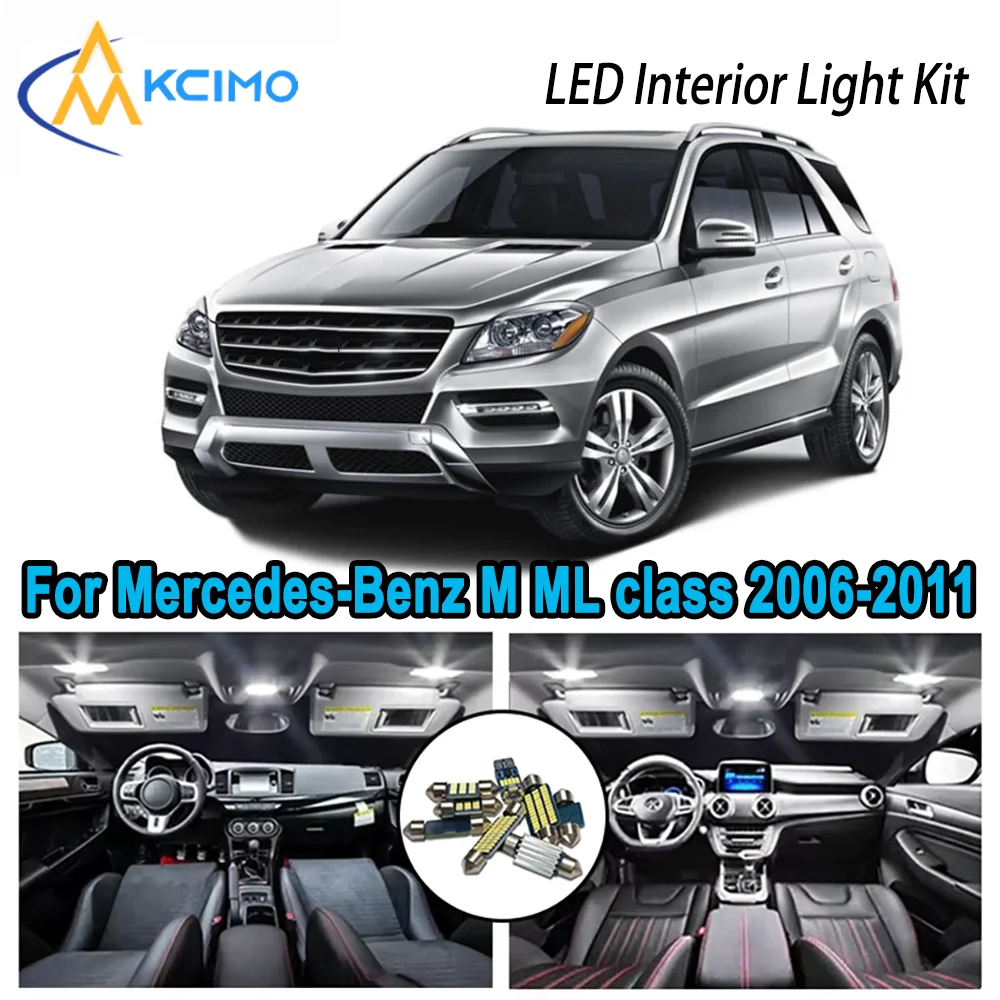 

High-Quality LED Interior Kit for Mercedes-Benz M ML class W164 2006-2011 Premium Error-Free Dome Map Trunk Automotive Lamps