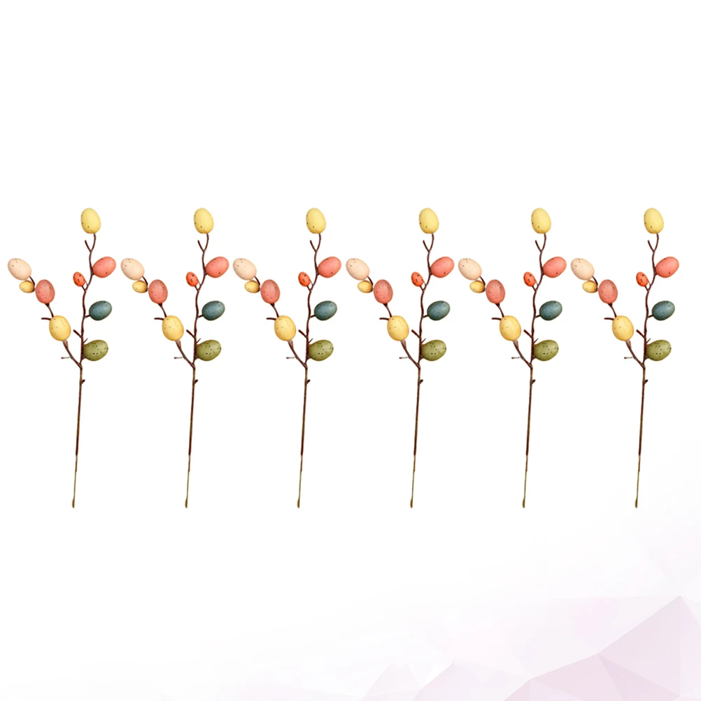 

Easter Egg Decorations 6 Branches Flower Arrangement Decor For Home Living Room Easter Ornament Adornment Party Decor