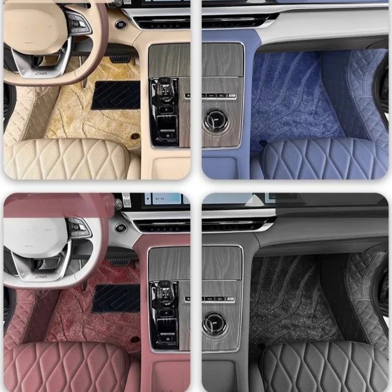 For Geely Monjaro Xingyue L 2024 2025 Double Layer Custom Car Floor Mats Fully Surrounded Auto Carpets Foot Leather Floor Liners