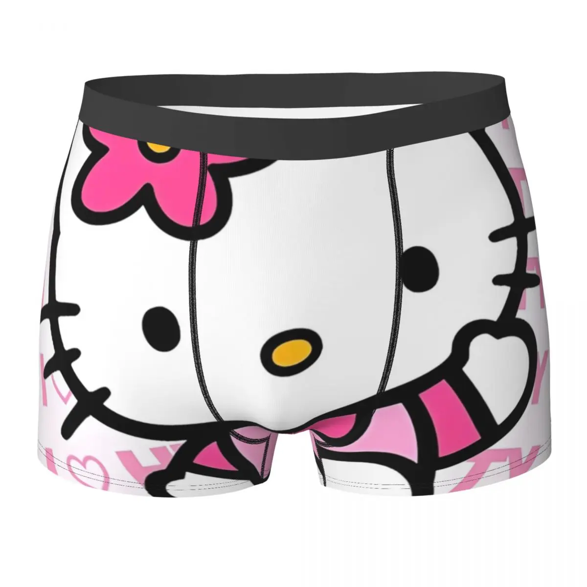 

Japanese Hello Kitty Underwear Cute Cartoon Cat Customs Boxershorts Hot Men's Panties Comfortable Shorts Briefs Gift Idea