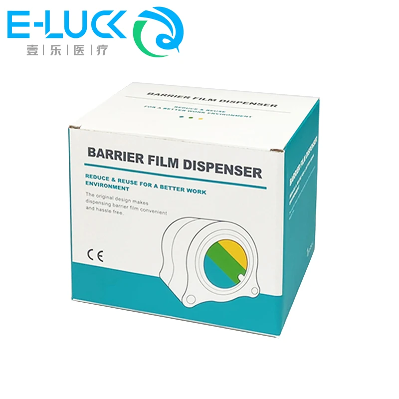 Dispensadores de película de barrera Dental, soporte protector de película de barrera desechable, herramienta de lugar antiincrustante, estante de membrana protectora, 1 unidad