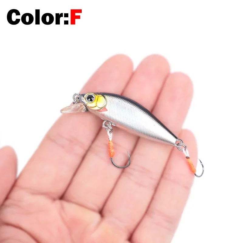 OUTKIT 2022 NEU Kommen Japanisches Design Kleine Köder Angeln Köder 3,2g 45mm Sinking Minnow Mini Harten Köder für Barsch Forelle Bass