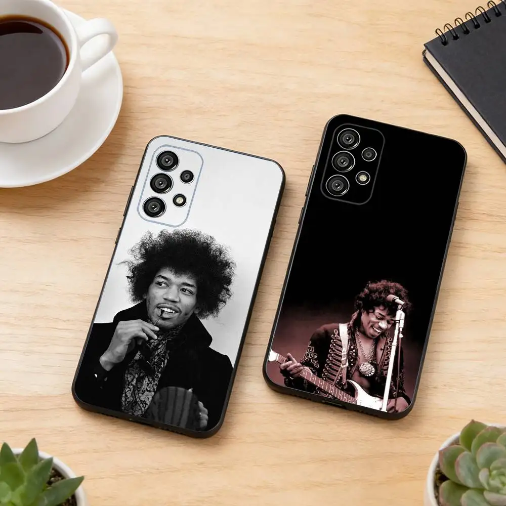 G-Guitarist Jimi HendrixS Phone Case Black Silicone Soft For Samsung S25,S24,S21,S22,S23,S30,Ultra,S20,Plus,Fe,Lite
