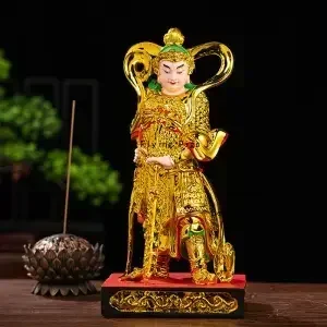 Resin Buddha Statue Buddhist Temple Supplies Pray for Auspiciousness Indoor Entrance Living Room Decorations Daily Gift Giving