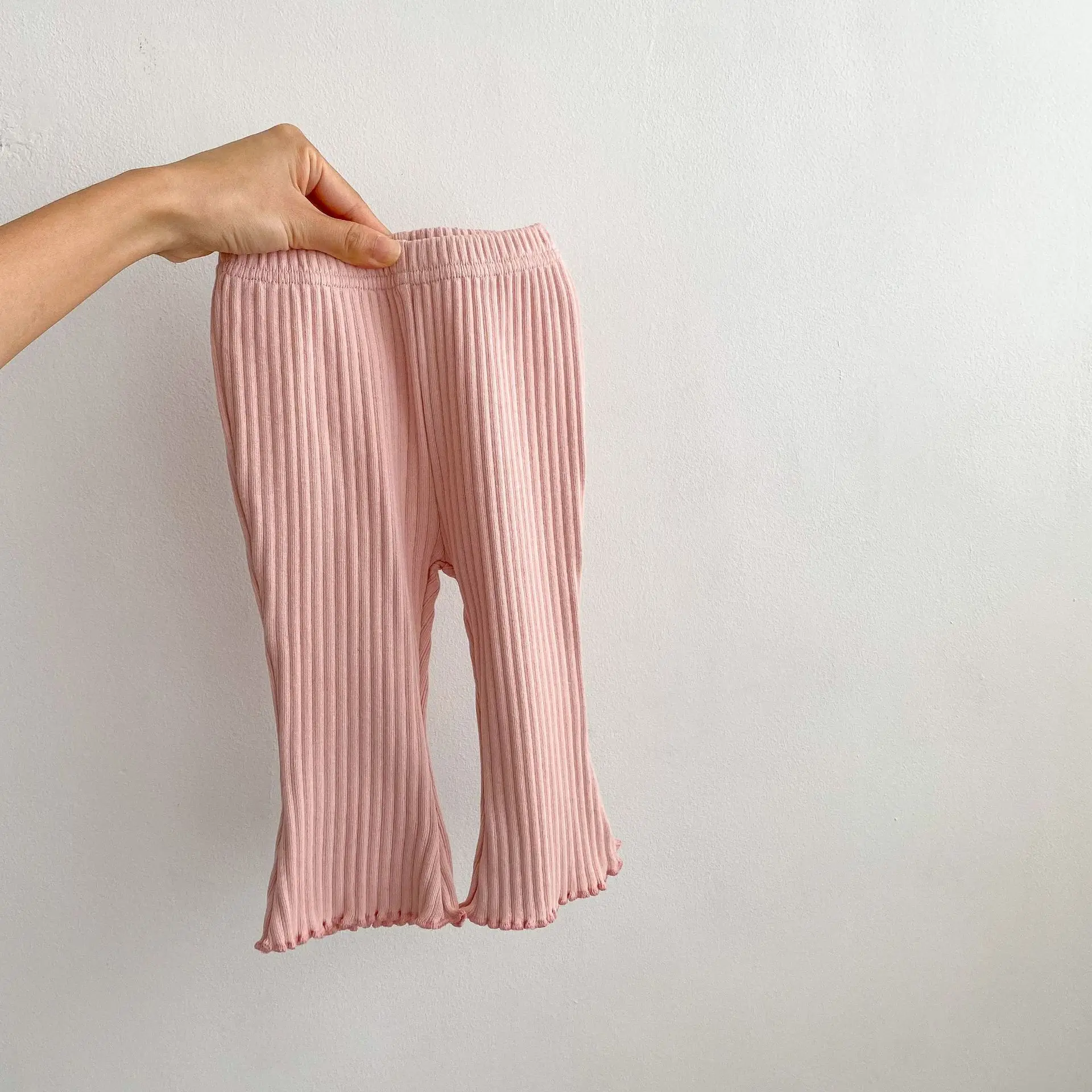 Fashion Popular Classic Baby Flared Pants Girls' Clothes Solid Color Leggings Korean Style Children Toddler Costume Casual Pants