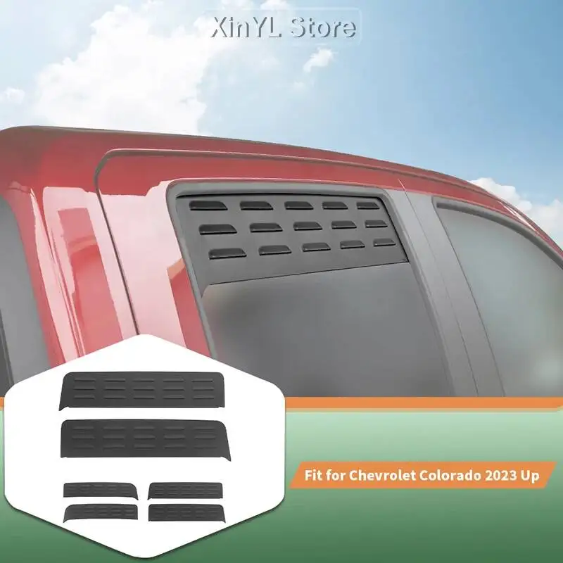 

Автомобильная металлическая вентиляционная панель заднего окна для Chevy Colorado GMC-CANYON 2023, внешние аксессуары для автомобиля