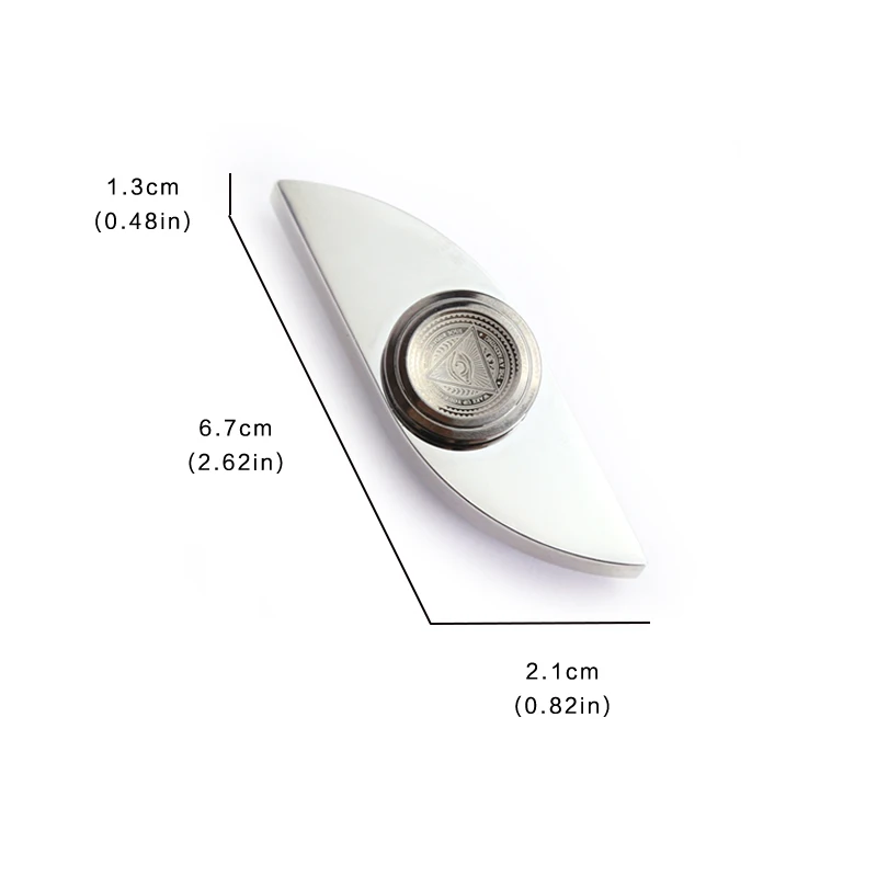 EDC Eye Spinning Top Fingertip Gyro - Giroscopio de metal Sensorial Fidgeting Anti estrés Fidget Spinner Juguetes para adultos y niños