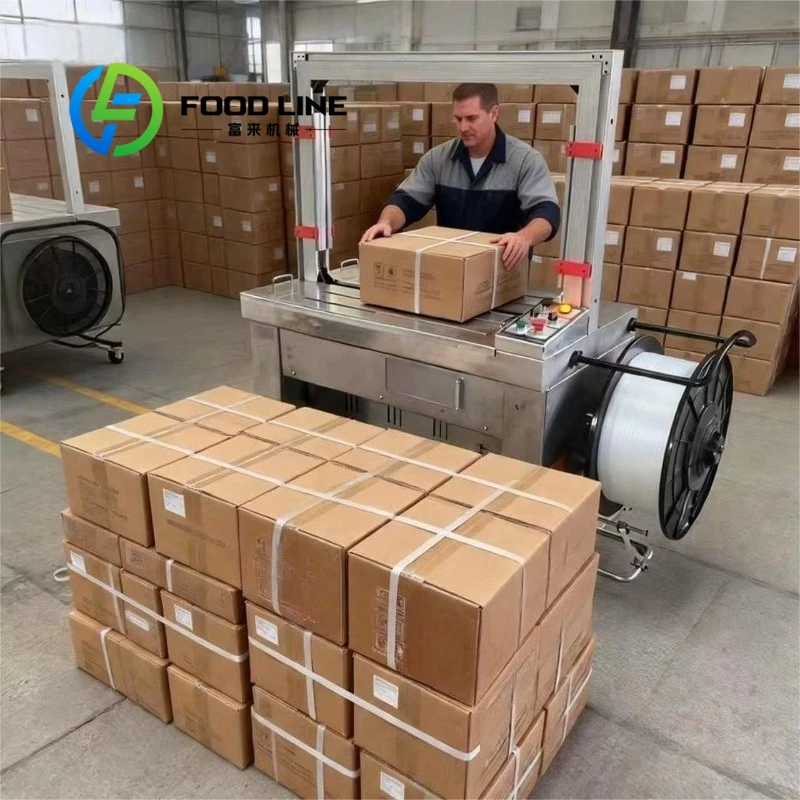

Heavy Duty Automatic Strapping Machine Durable Structure Design Suitable For Large Goods And Heavy Carton Packaging Operation