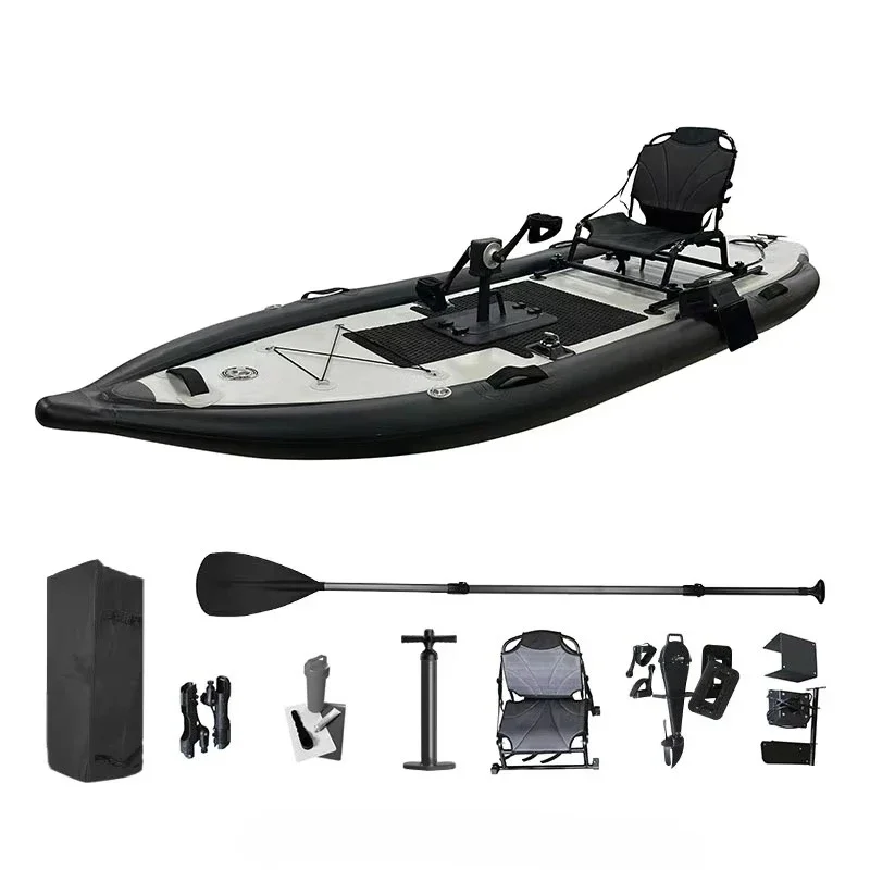 Kayak inflable favorecido de alta calidad con puntada de caída, pesca, surf, canoa, bote de remos, Pedal para adultos