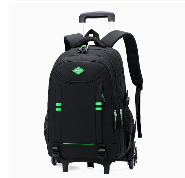 Middle  School Trolley Bags for Teenager Boys School Wheeld Bag School Wheeled Backpack Bags Travel Rolling Bag Large Capacity