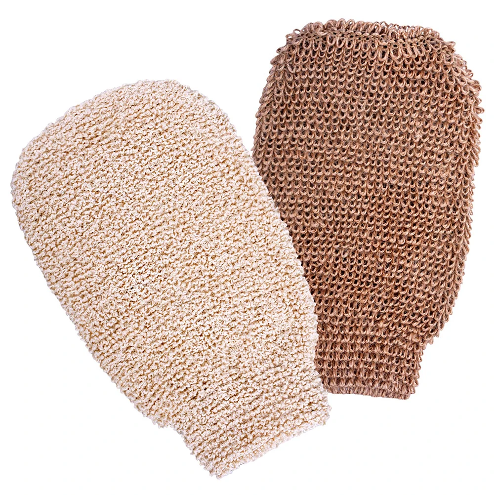 

Sdotter 2 Pcs Peeling Exfoliating Gloves Shower Body Brush Fingers Bath Towel Peeling Mitt Body Scrub Gloves Bath Spa Foam Showe