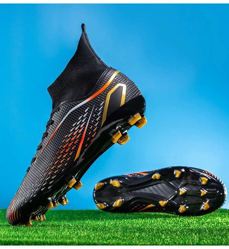 Fußballschuhe Herren X2308 Weiß TF/FG Original Professionelle Jugend Anti-Rutsch Indoor Fast Soccer Outdoor Training Fußball Sneaker – Detail 9