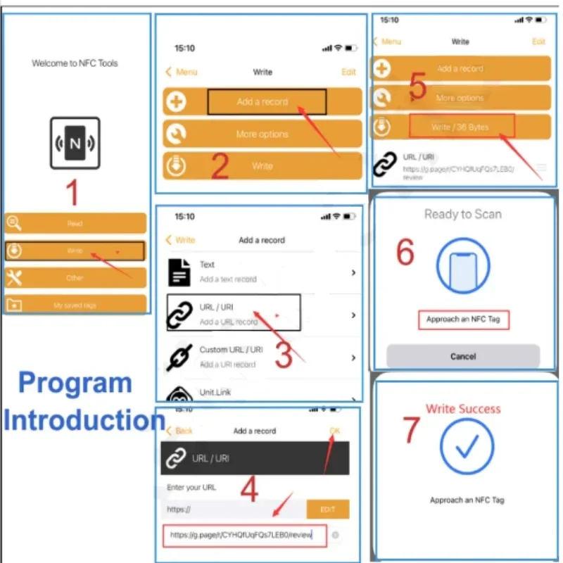 Programowalny akryl 13,56 MHz z samoprzylepnym podkładem Naklejka stołowa NFC Średnica 10 cm Nagrody Google Naklejka NFC NFC 215