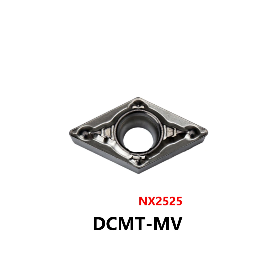 Original DCMT070202-MV DCMT070204 DCMT11T304 DCMT11T308 MV NX2525 Carbide Inserts CNC Tool Holder DCMT0702 DCMT 070204 MV DCMT11