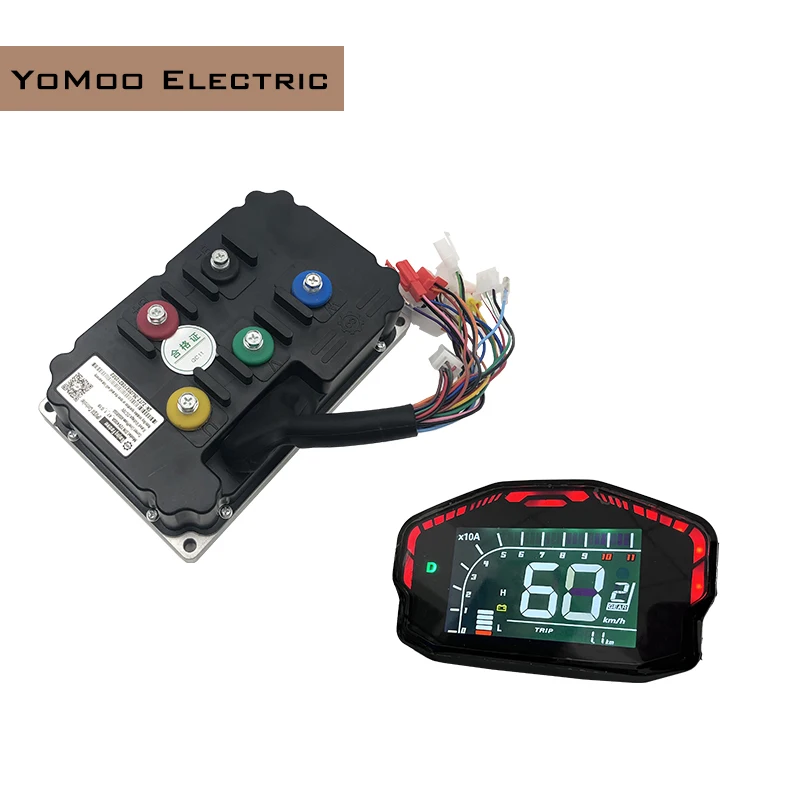 

FarDriver ND72850 72V DC 450A Peak 850A 6KW-8KW BLDC Sine Wave PMSM Controller with DKD ONE-LIN Display For Electric Motorcycle