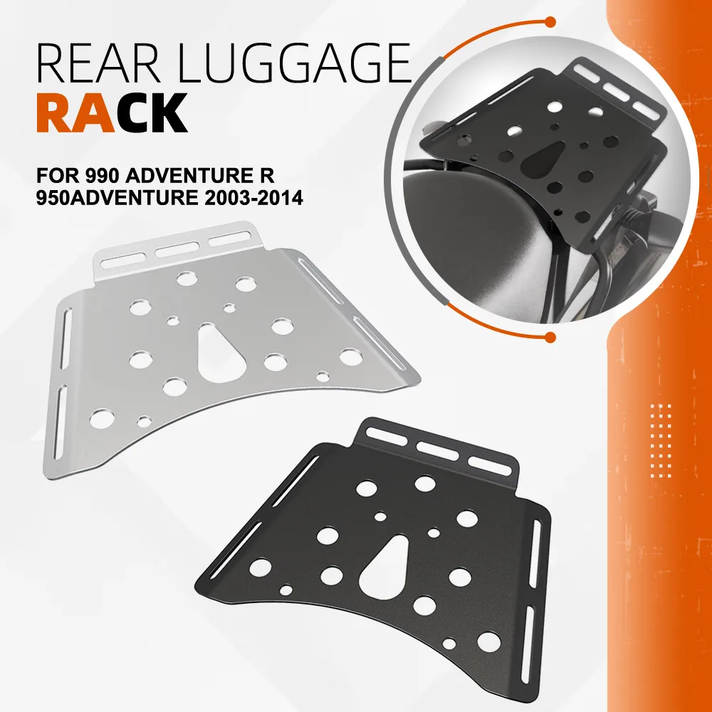 

For 990 Adventure R 950Adventure 2003-2012 2013 2014 Motorcycle Rear Luggage Rack Carrier Shelf Top Box Holder Support Bracket