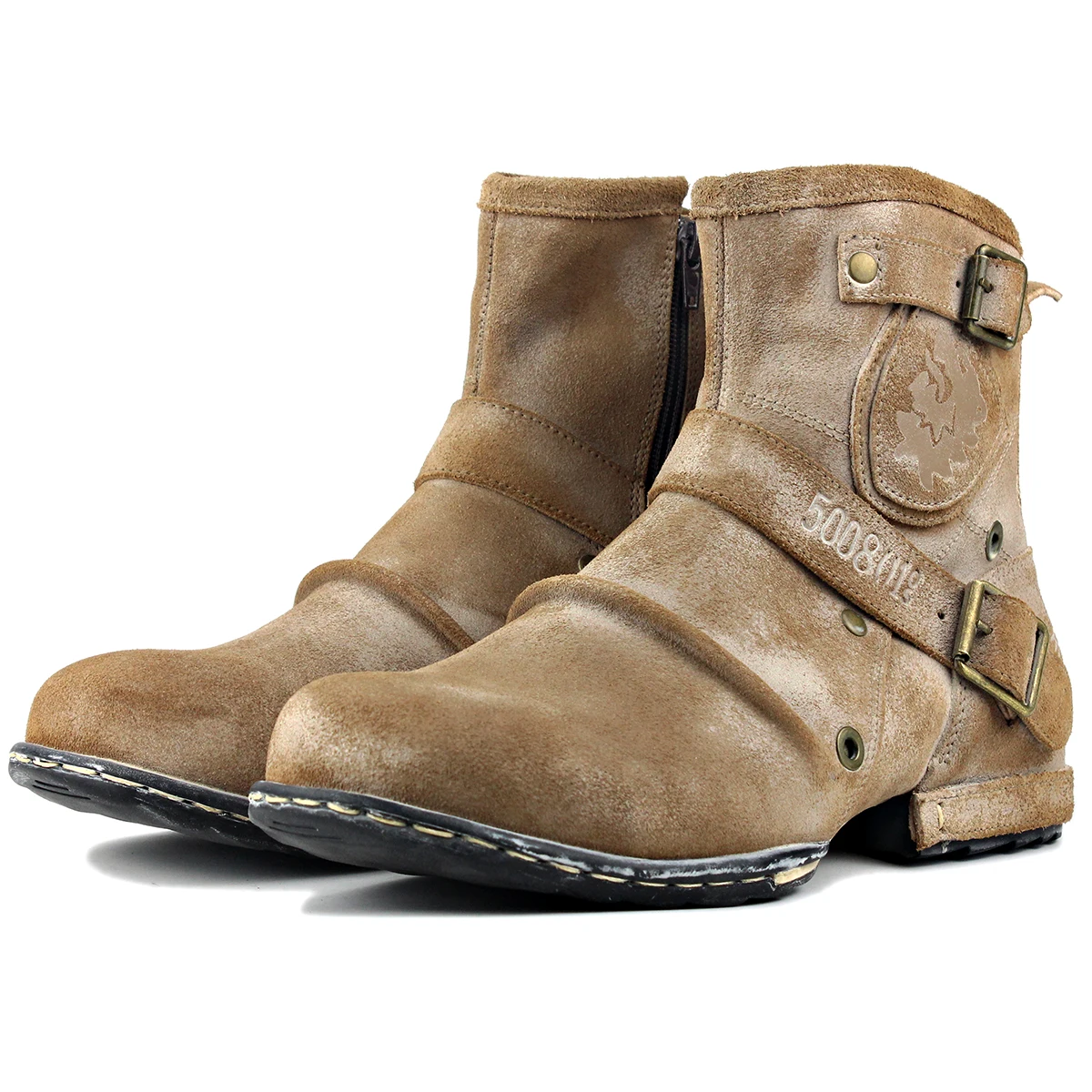 남성용 발목 부츠 카우보이 처카 부츠 지퍼업 오토바이 - Men'S Shoes Zone 리뷰 및 가격