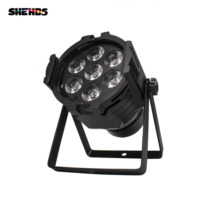 SHEHDS LED 7x18W RGBWA+UV 6in1 Par Light Stage Light Fixture For Party Disco Nightclub Lighting Wedding