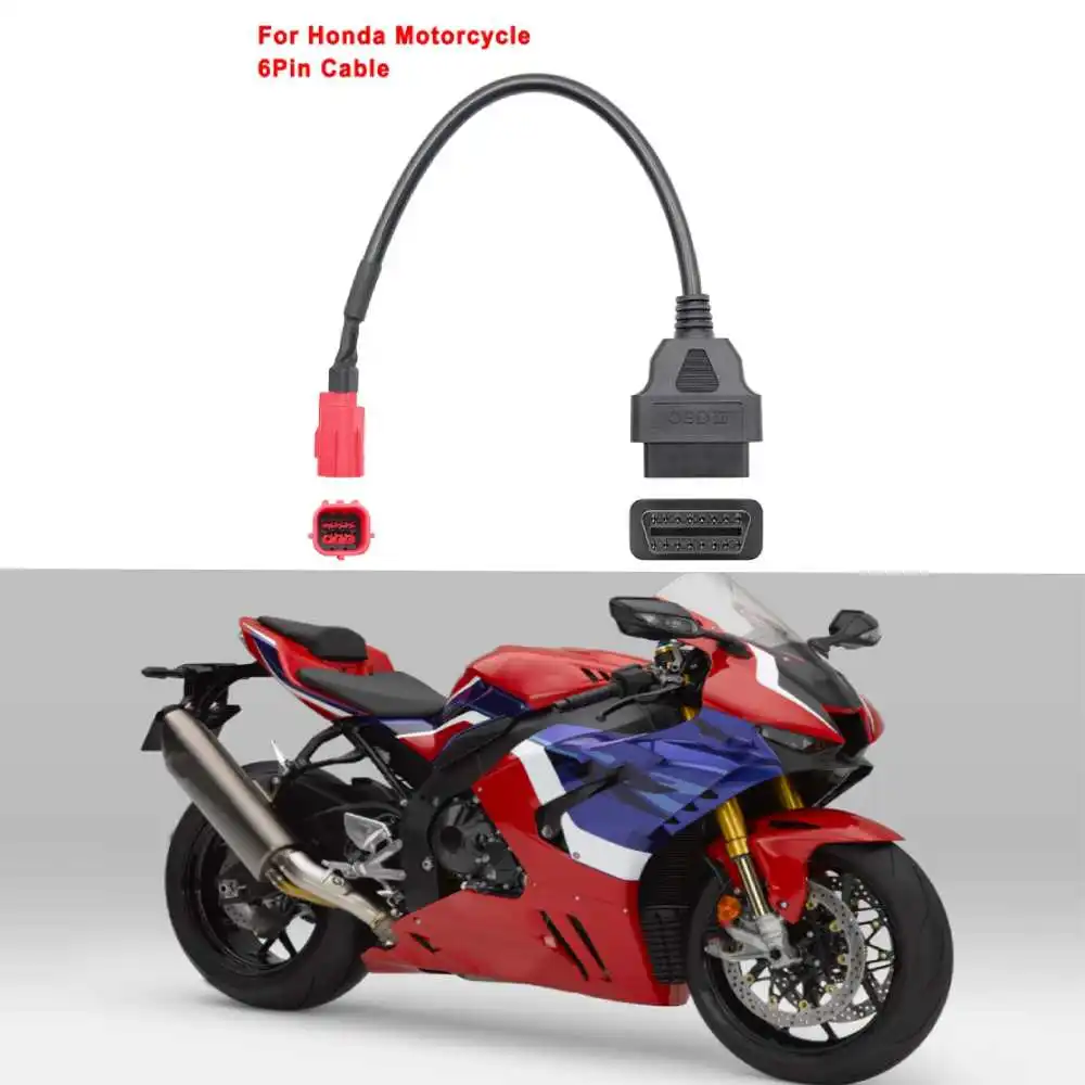 

4-контактный 6-контактный на 16-контактный диагностический адаптер OBD2 для Honda Moto Guzzi Piaggio Vespa, инструмент для диагностики неисправностей двигателя мотоцикла