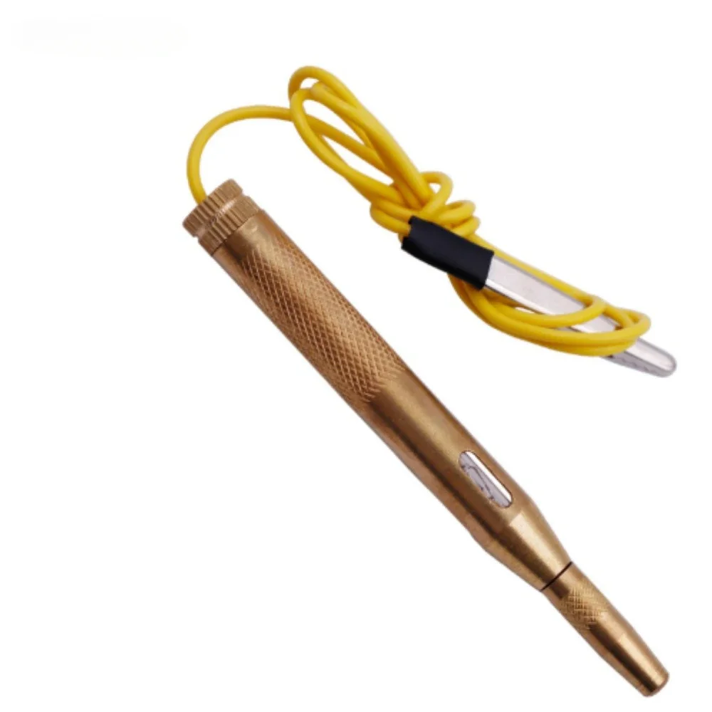 Newest Auto Car Light Circuit Tester Lamp Voltage DC 6V 12V 24V Copper Test Pen Detector Probe Light System Test Probe Lamp