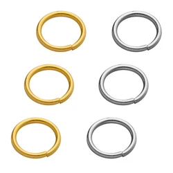 100/200pcs Stainless Steel Open Jump Rings Strong Split Rings Connectors For Necklace Bracelet Jewelry Making Findings Supplier