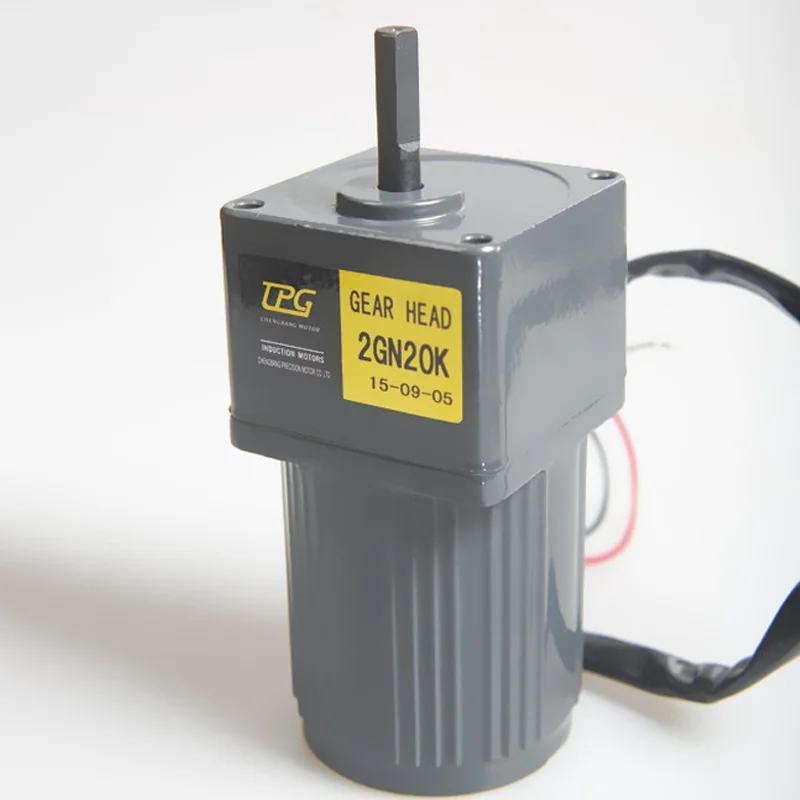 Imagem -03 - Motor de Engrenagem ac com Regulador de Velocidade 2ik6rgn-c Velocidade Ajustável Monofásico Alto Torque Motor Assíncrono 6w 220v