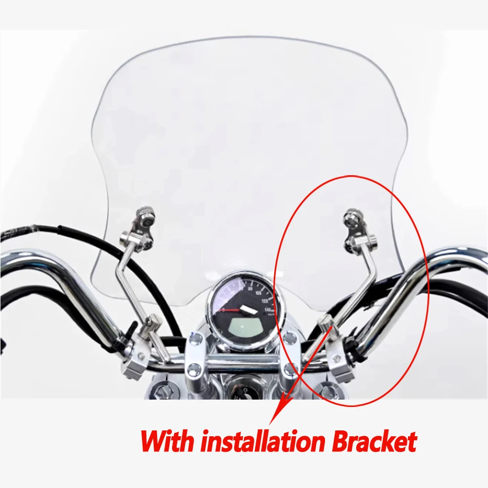 

GZS150 windshield For Suzuki GZS150 GZ150-E GZS 150 modification with raised front windshield strap installation bracket