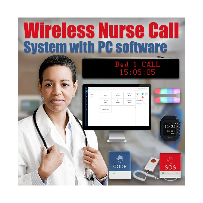 LoRa Watch Wireless Hospital Patient Nurse Calling SOS Alarm Emergency Nursing Call System