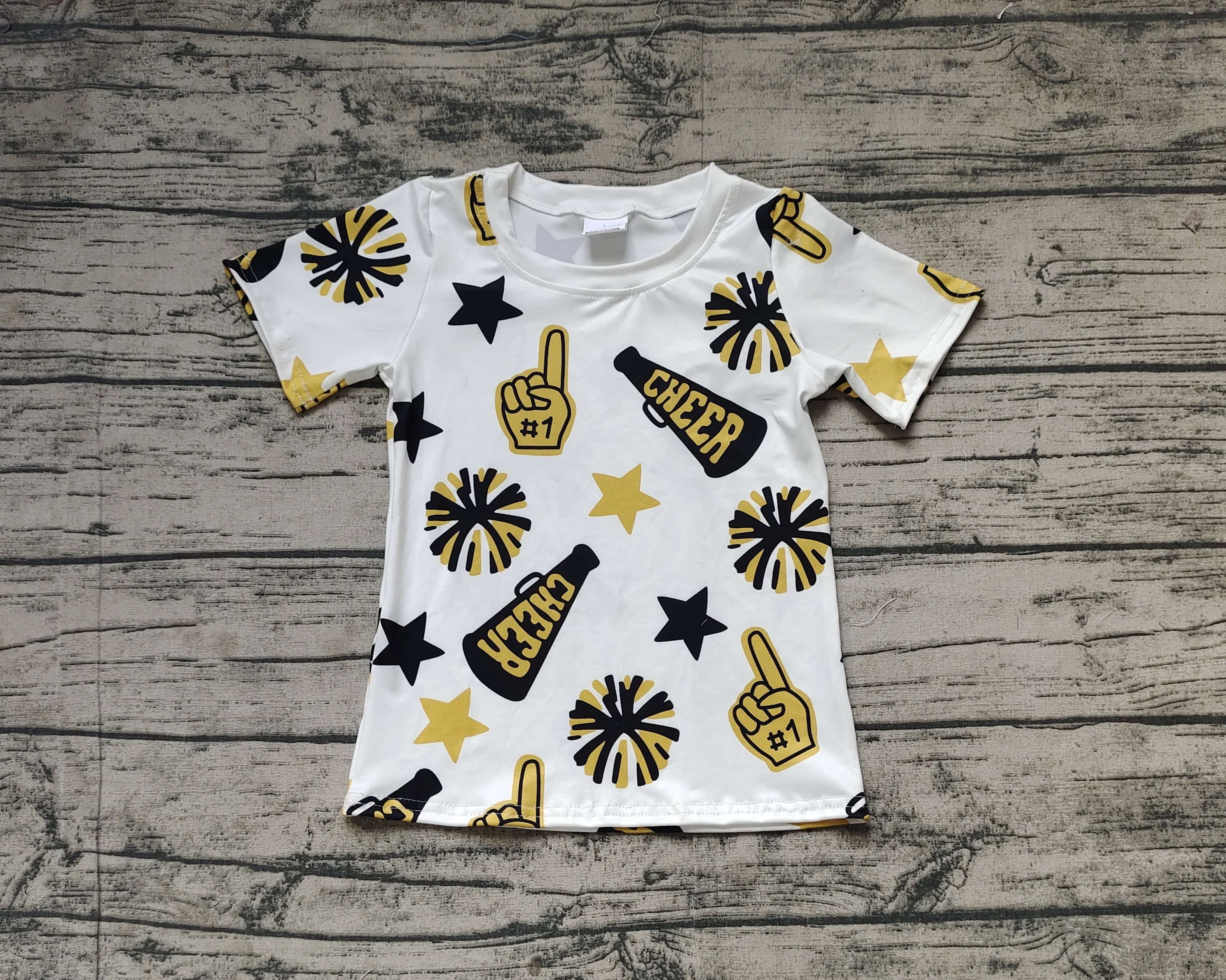 

Baby Girls Cheer Golden Team Pullovers Tee Shirts Tops Preorder