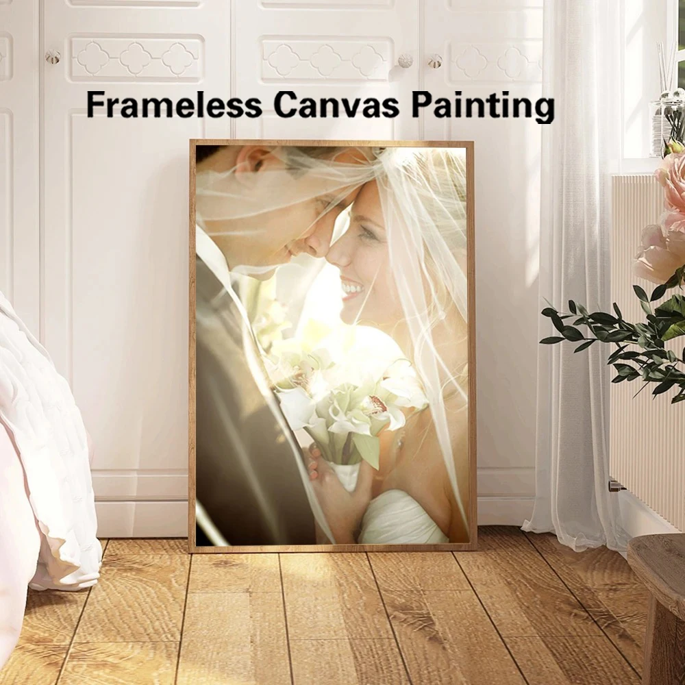 1pc Frameless Personalize Custom Photo marry Prints Minimalist Painting Nursery Picture Video Game Wall Pictures Print
