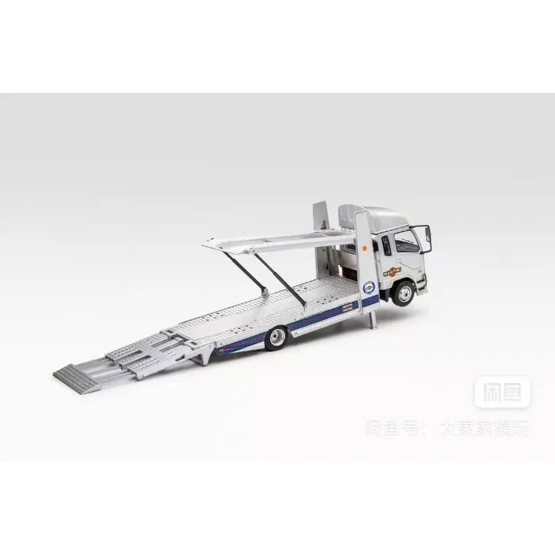 SHADOW Pro1:64 Fuso Fighter Mk2 double decker flatbed trailer, with movable tailboard and adjustable die-casting alloy car model