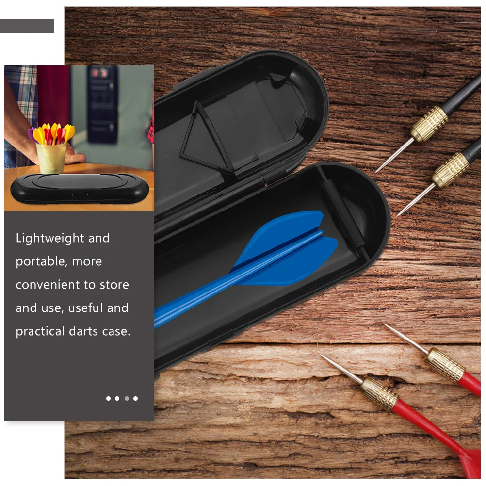 

3Pcs Dart Storage Box Plastic Portable Lightweight Case Small Carrying Organizer Holder for Steel Soft Tip Storage