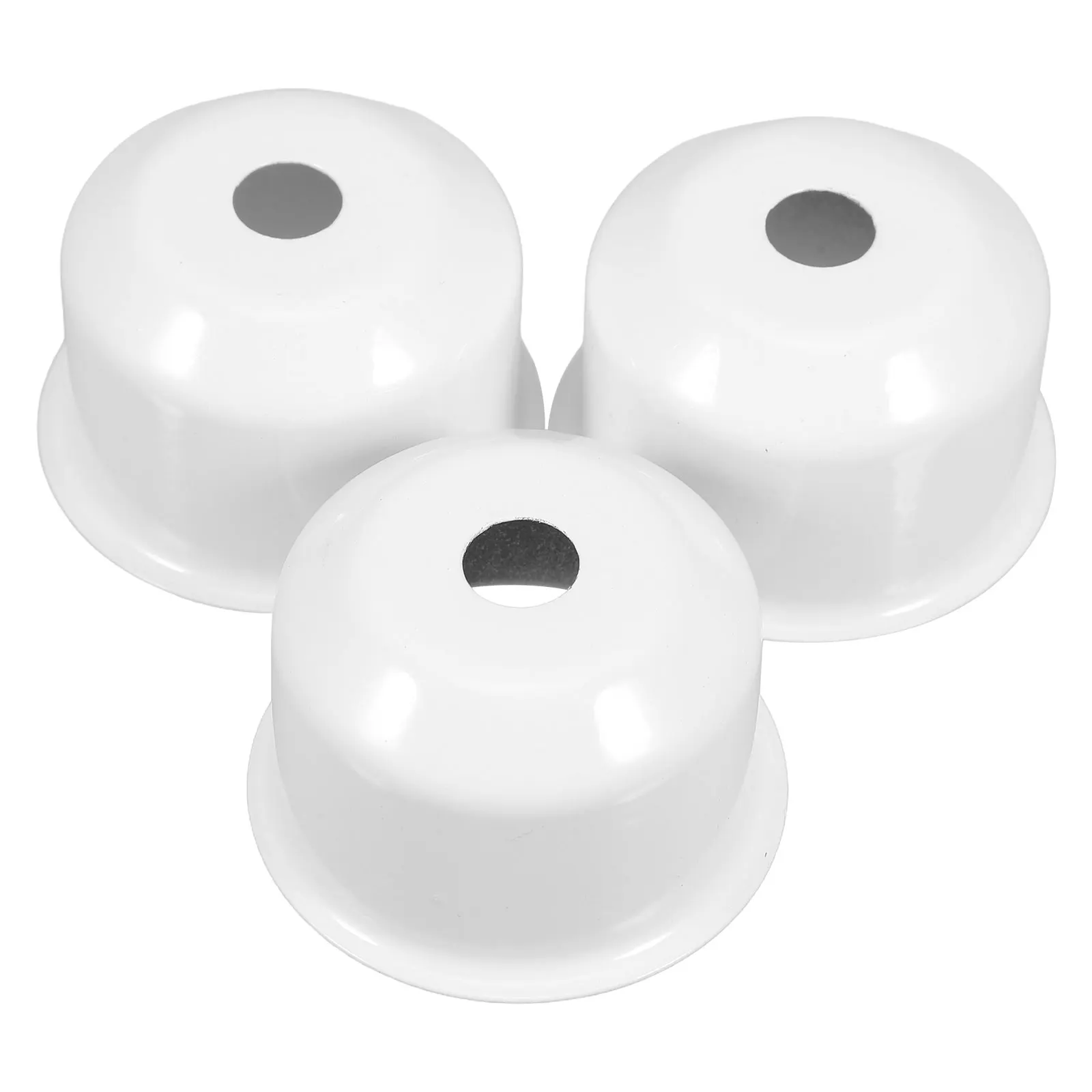 

3pcs Lamp Cup Table Lamp Base E27 Holder Semienclosed Iron Modern Finial Ceiling Socket Light Bulb Shades Parts