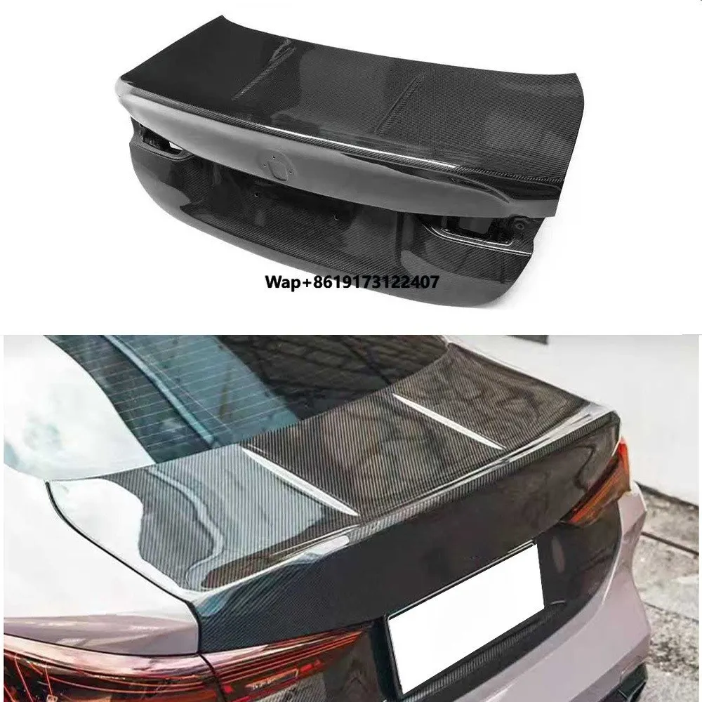 

Новая крышка багажника из сухого карбона CSL для M3 G80 M4 G82 с вырезами под выхлопную трубу