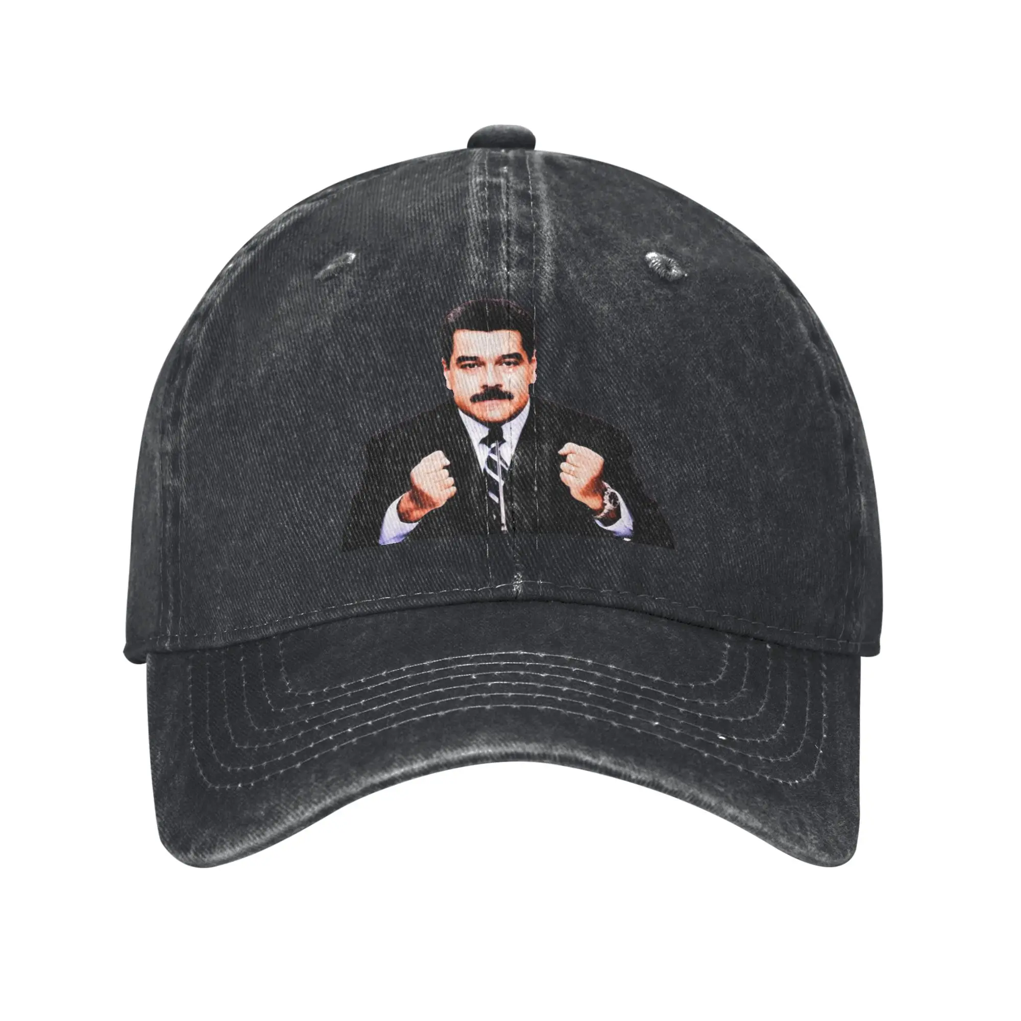 Nicolas Maduro Venezuela Flag President Washed Baseball Cap Sun Hip Hop Hats Summer Unisex-Teens Outdoor Sports Baseball Caps
