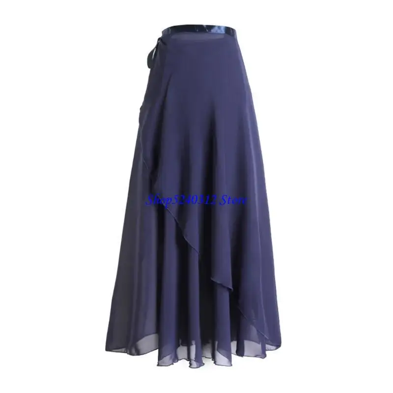 634C Ballet -outfit Lichtgewicht Wrap rok voor dansers vrouwen verstelbare taille stropdassen gymnastiek over sjaal voor