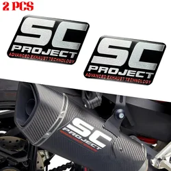 Pegatinas para SC Project, calcomanías para Escape de motocicleta, accesorios para KTM, Honda, Kawasaki, BMW, Yamaha, Aprilia, Ducati, Suzuki, CFMOTO